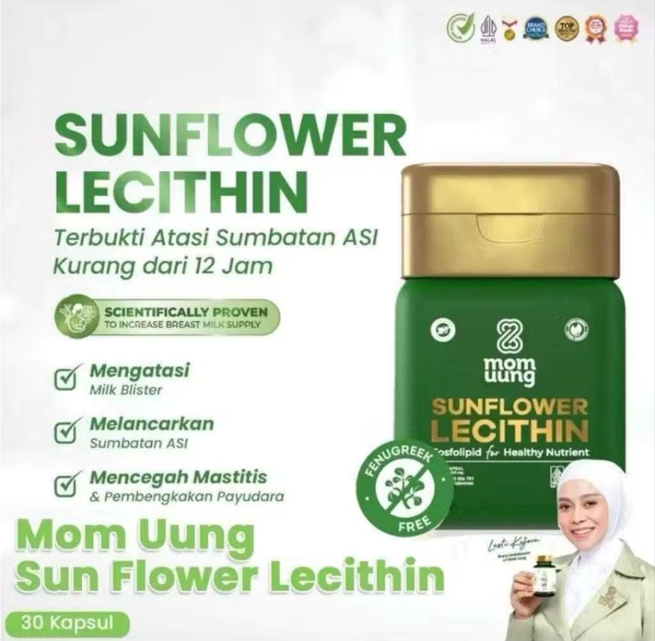 NEW Sunflower Lecithin Mom Uung isi 30 kapsul