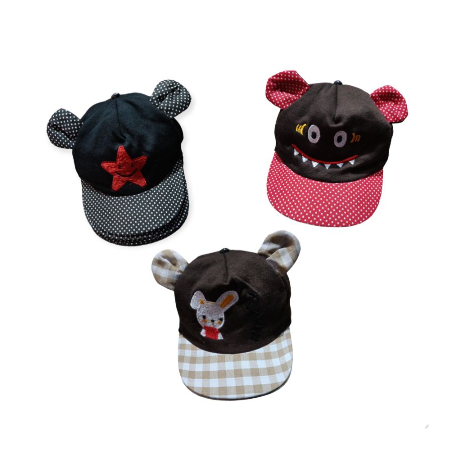 Topi kuping bintik/kotak
