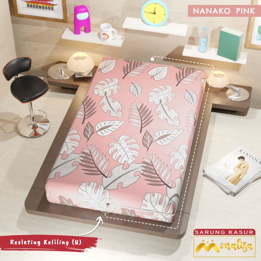 Monalisa Sarung Busa 120x200 - NANAKO PINK 