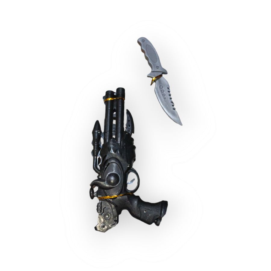 Senapan +pisau M16