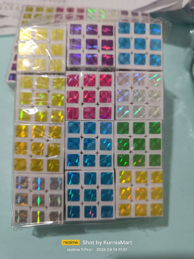 Rubik metalik kecil