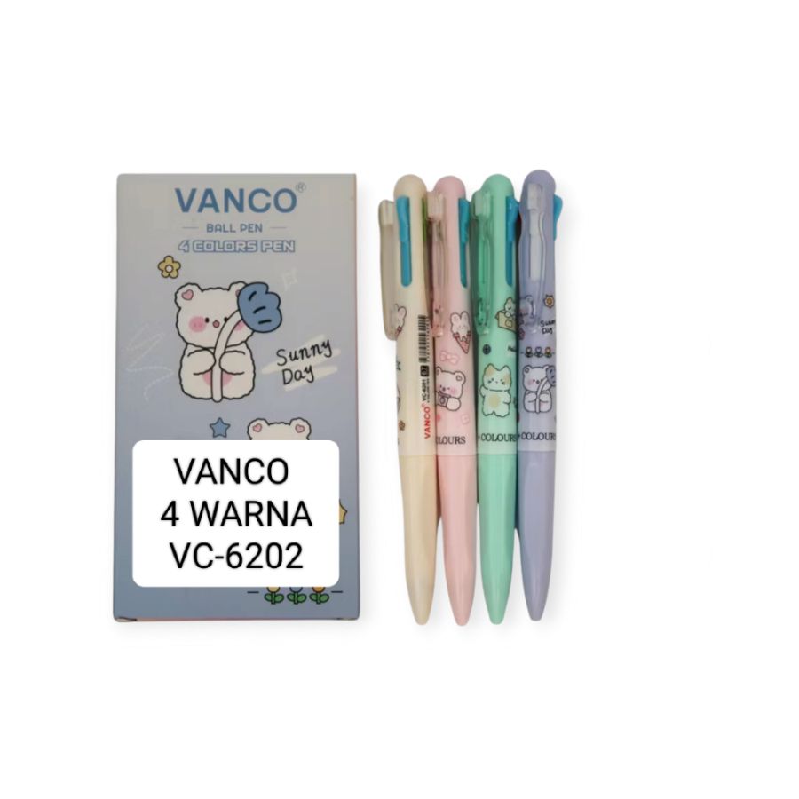 Pulpen Vanco 4warna 6202