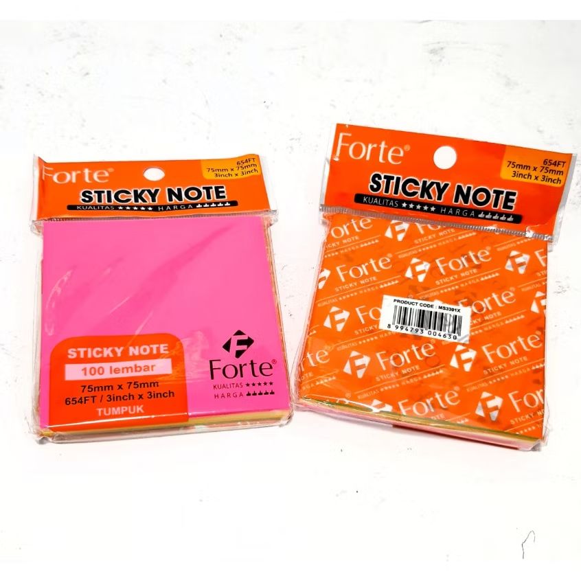 Sticky note Forte 75x75mm 100lbr
