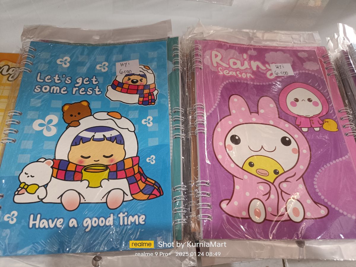 *Buku memo spiral samping