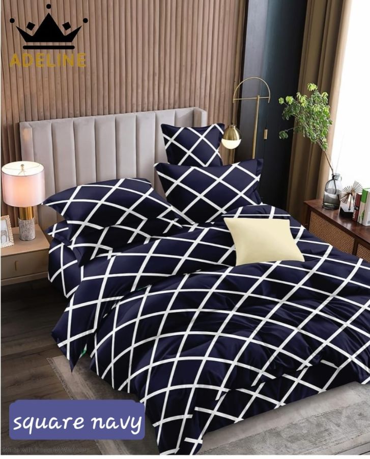 Only Bedcover - SQUARE NAVY