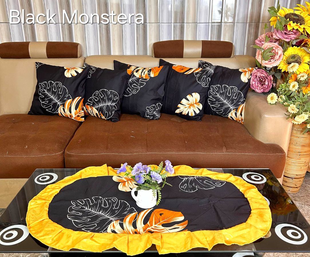 Set Sofa Rampel - BLACK MONSTERA