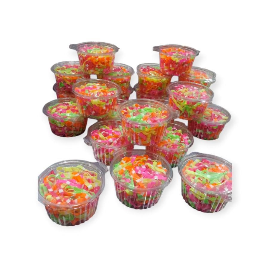 Ikat karet warna pot mika