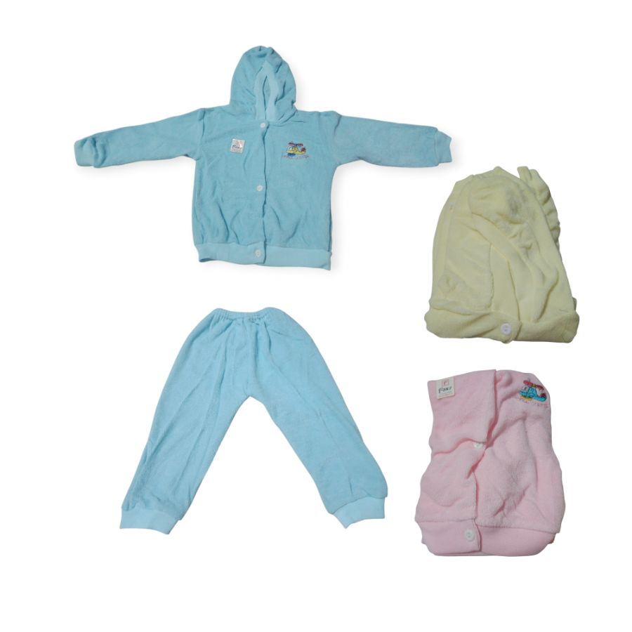 Sweater jaket bayi set celana