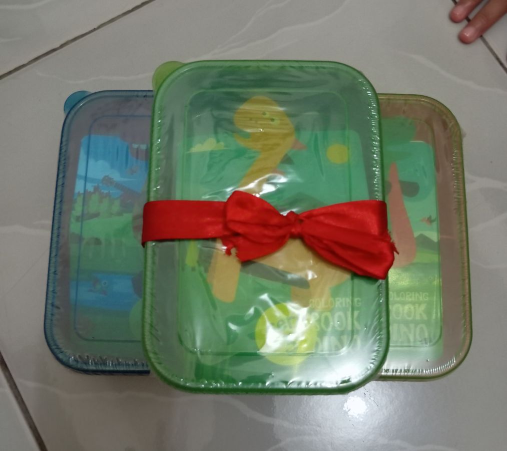Lunch Box Technoplast + Colouring Book