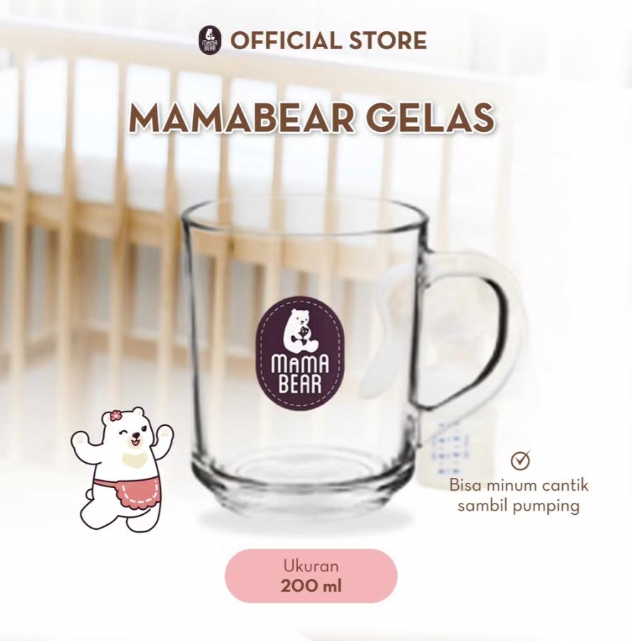 Gelas Kaca Mamabear