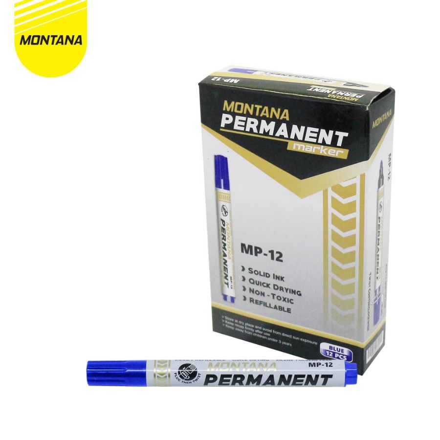 Spidol Montana permanent biru