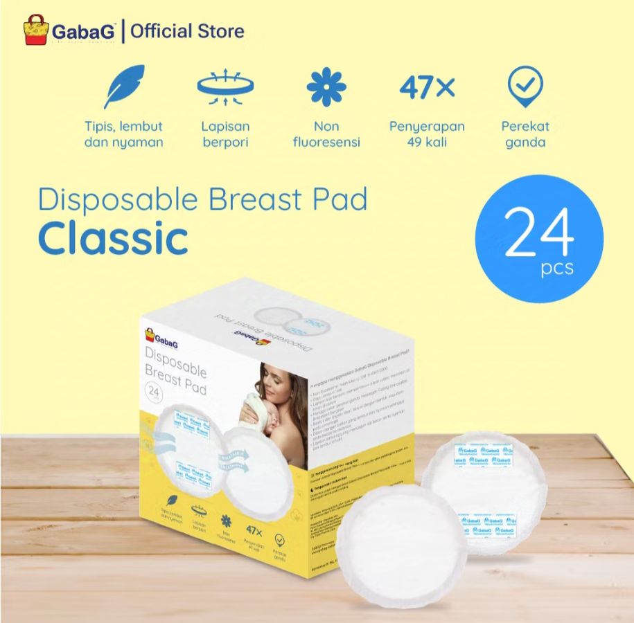 Breastpad Classic GabaG isi 24pcs