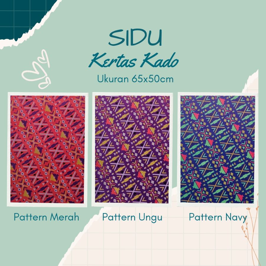 Kertas Kado SIDU - PATTERN MERAH
