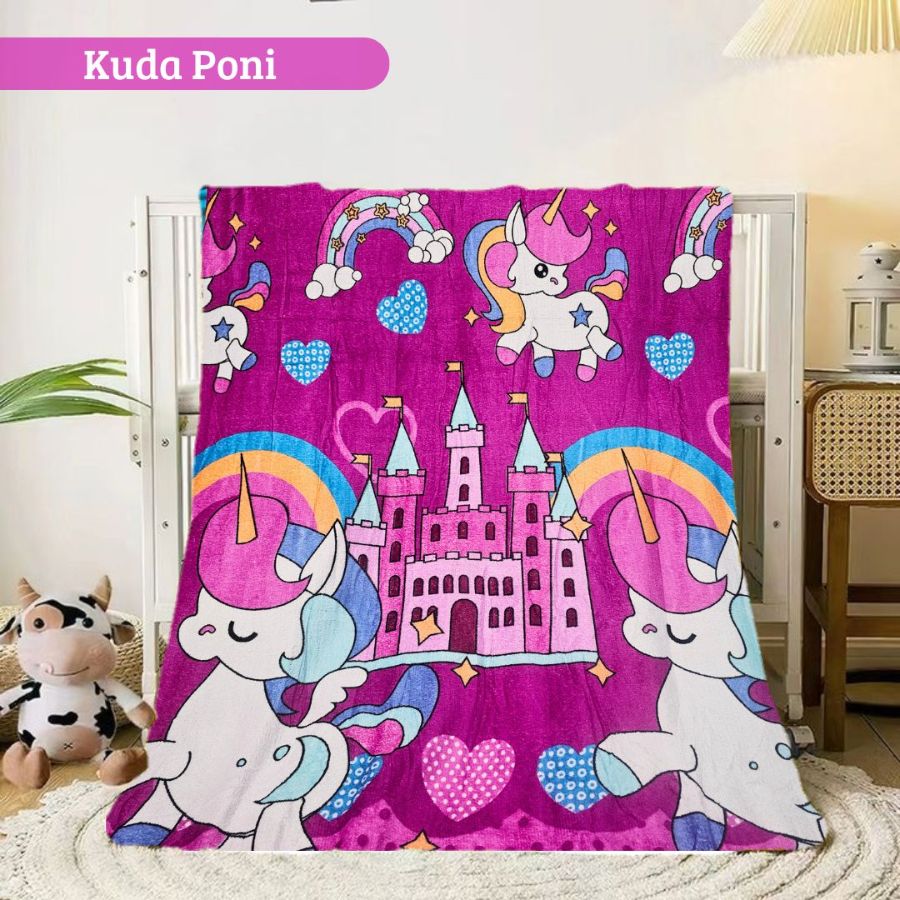 Selimut Karakter - KUDA PONI