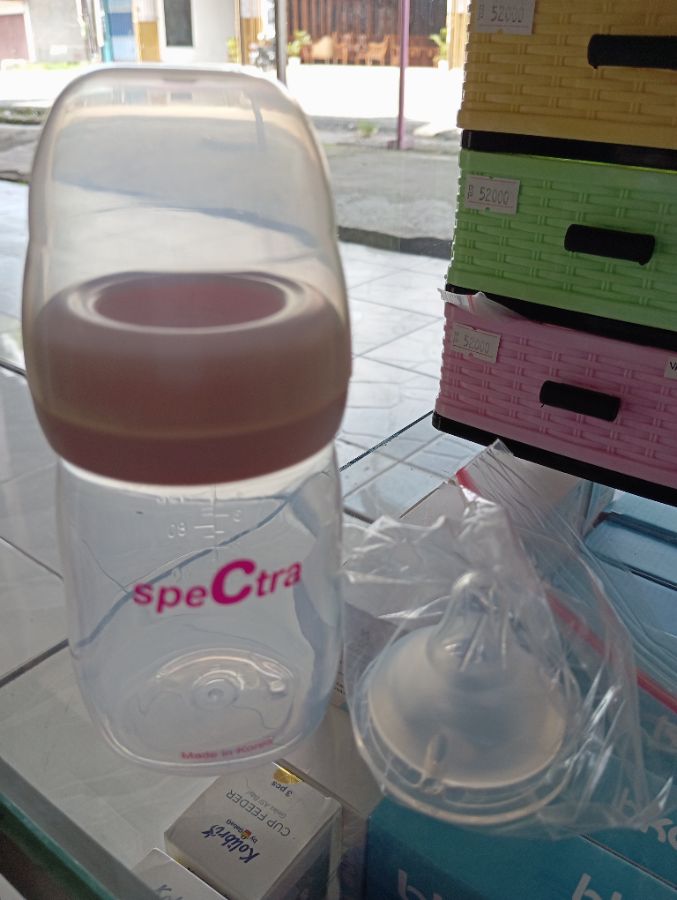 Botol Spectra Pink + Nipple Spectra @1pcs