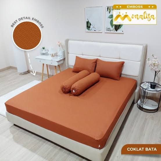 Sprei Monalisa 180x200 B4 - COKLAT BATA