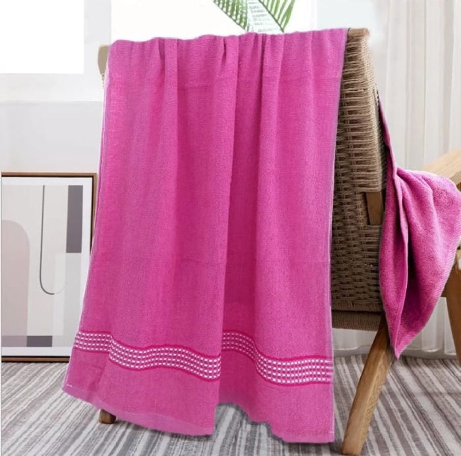Handuk Katun Uk 140x70 - PINK