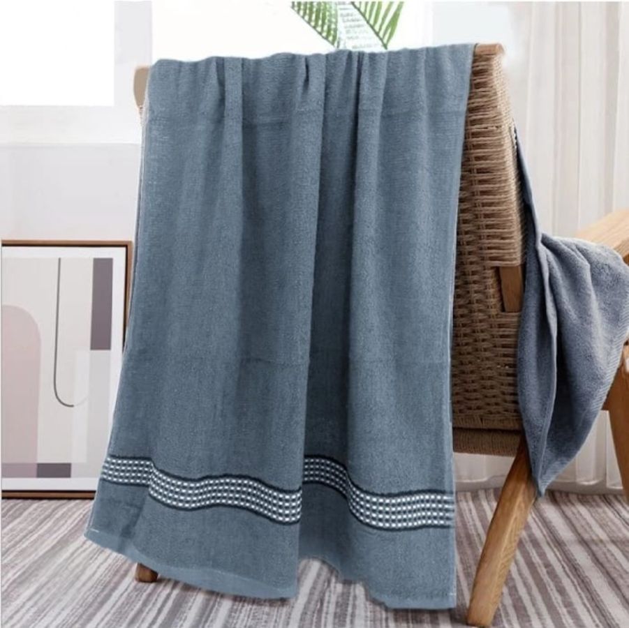 Handuk Katun Uk 140x70 - ABU ABU