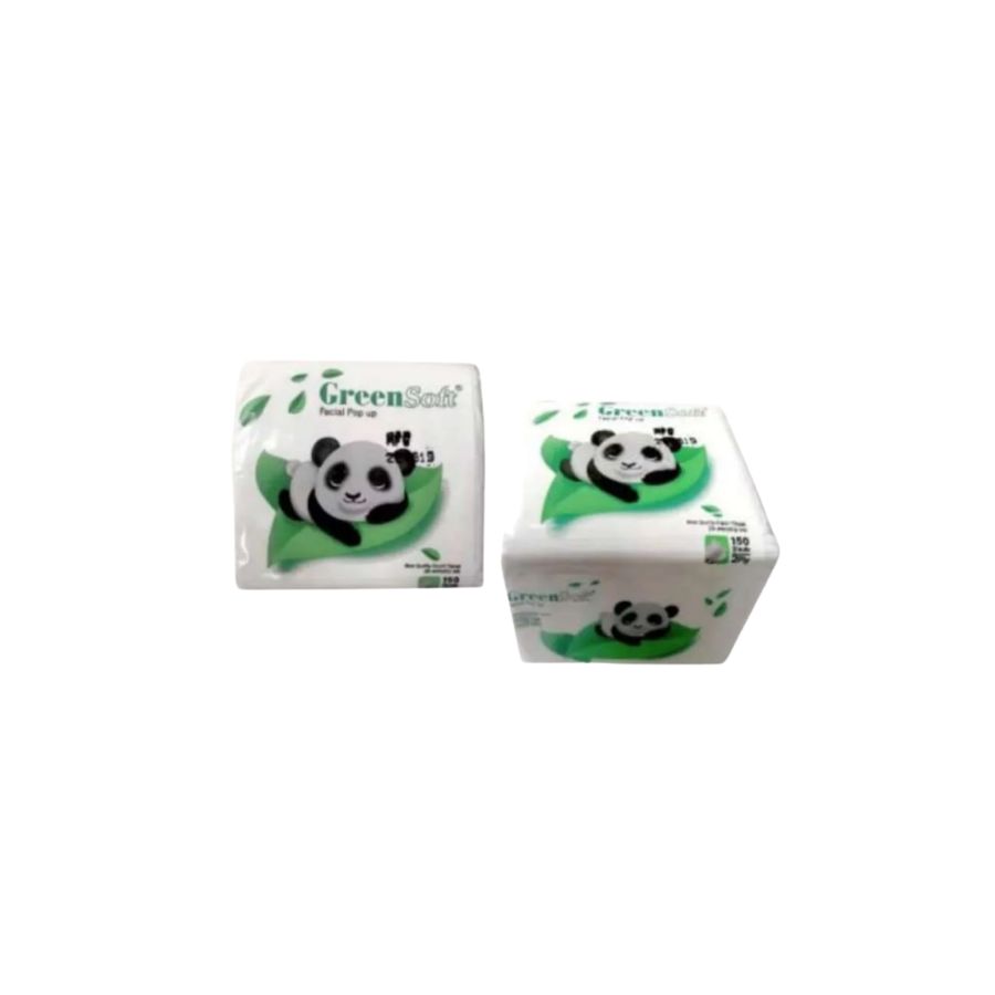 Tissue Green Facial Pop Up 
