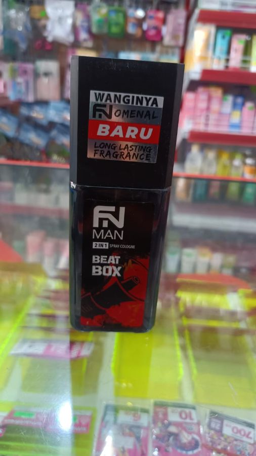 FN men spray cologne beat box
