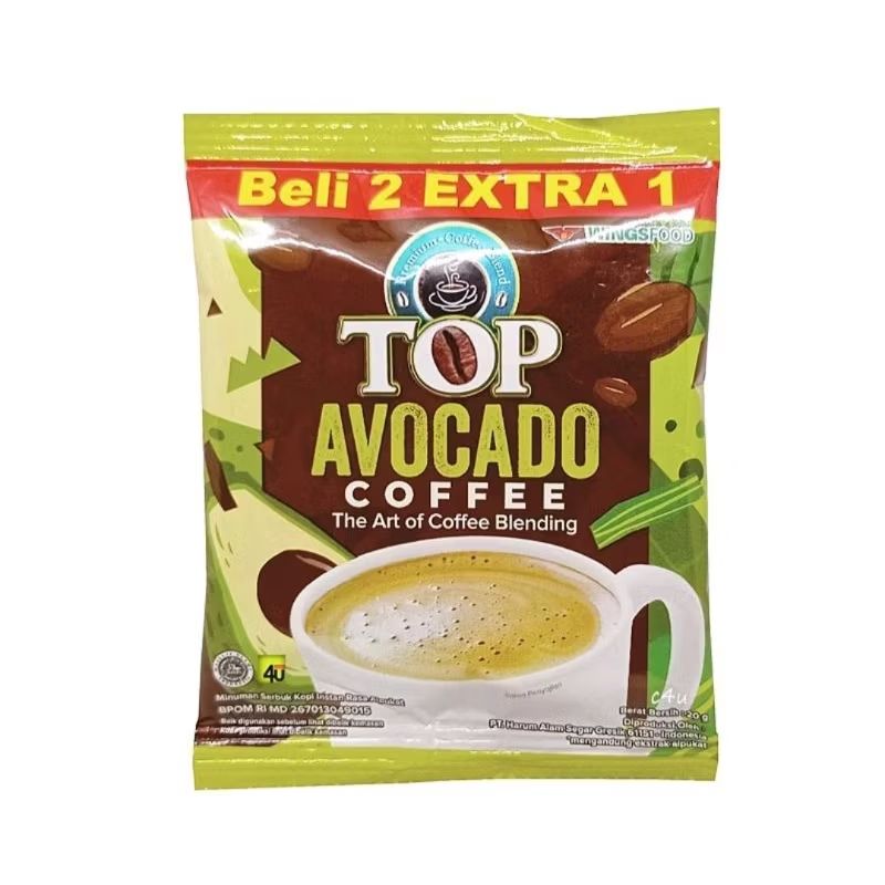 Top avocado coffee