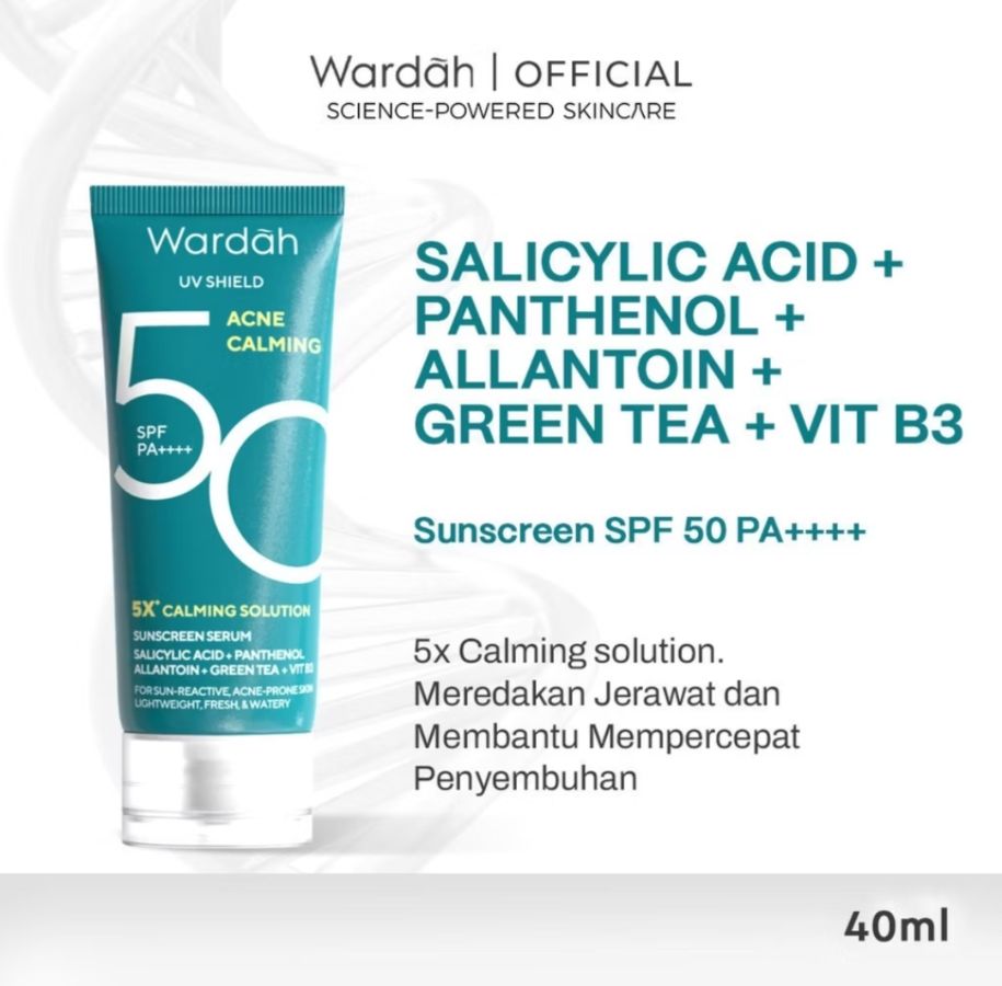 Sunscreen Wardah acne spf50 40ml