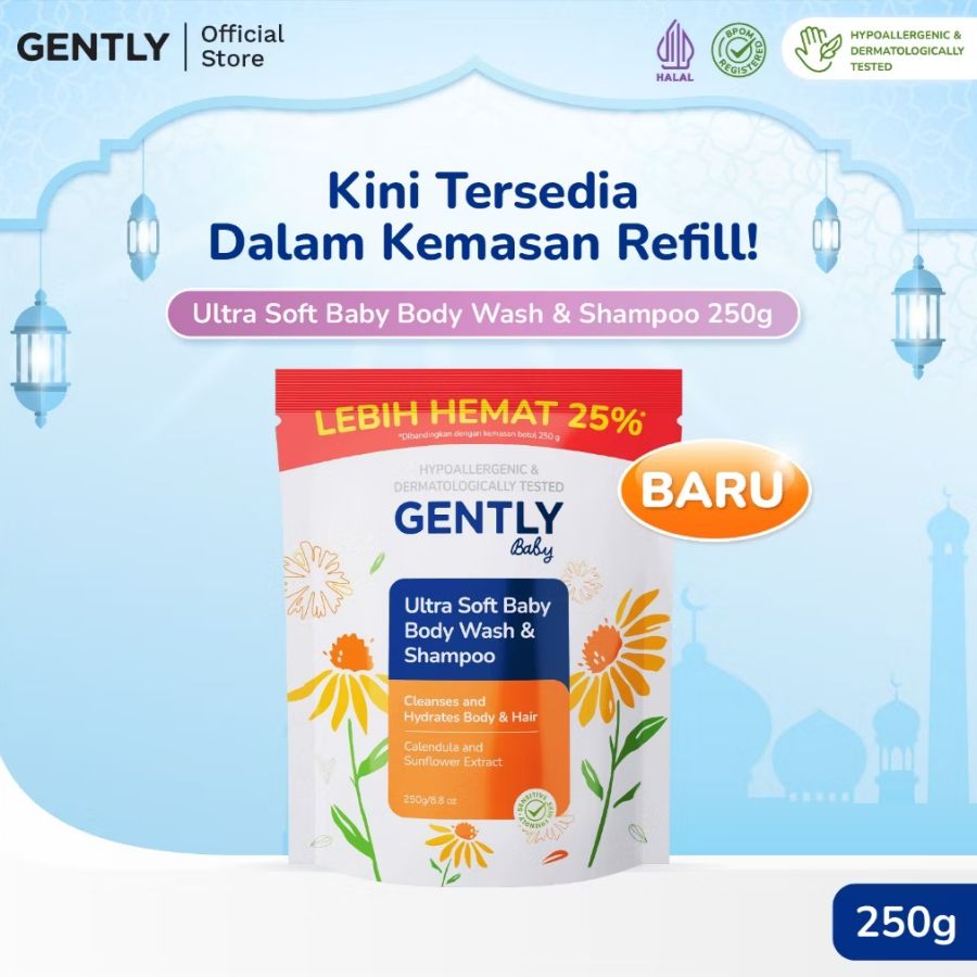 Gently Body Wash 250ml REFILL