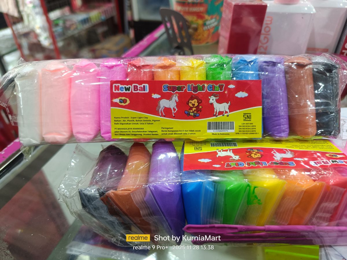 Clay 12warna 95g 12pcs