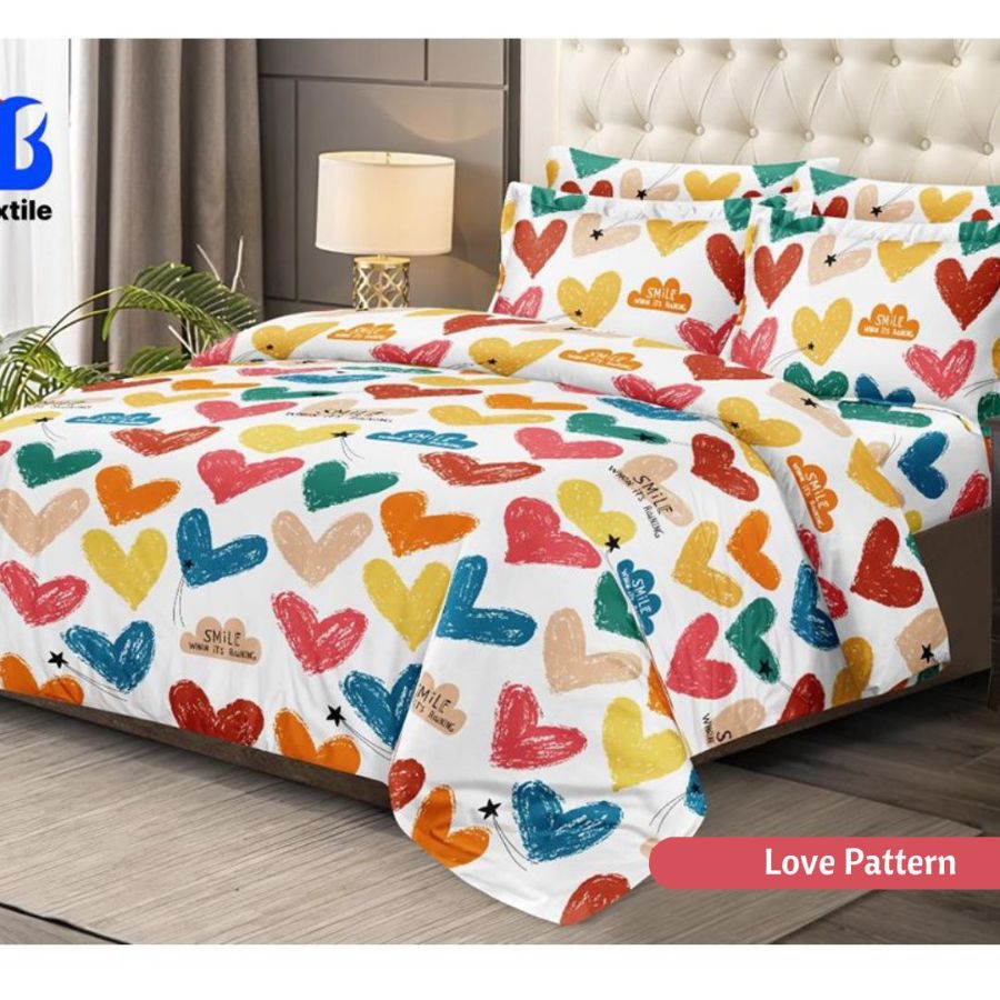 Homemade 160x200 LOVE PATTERN