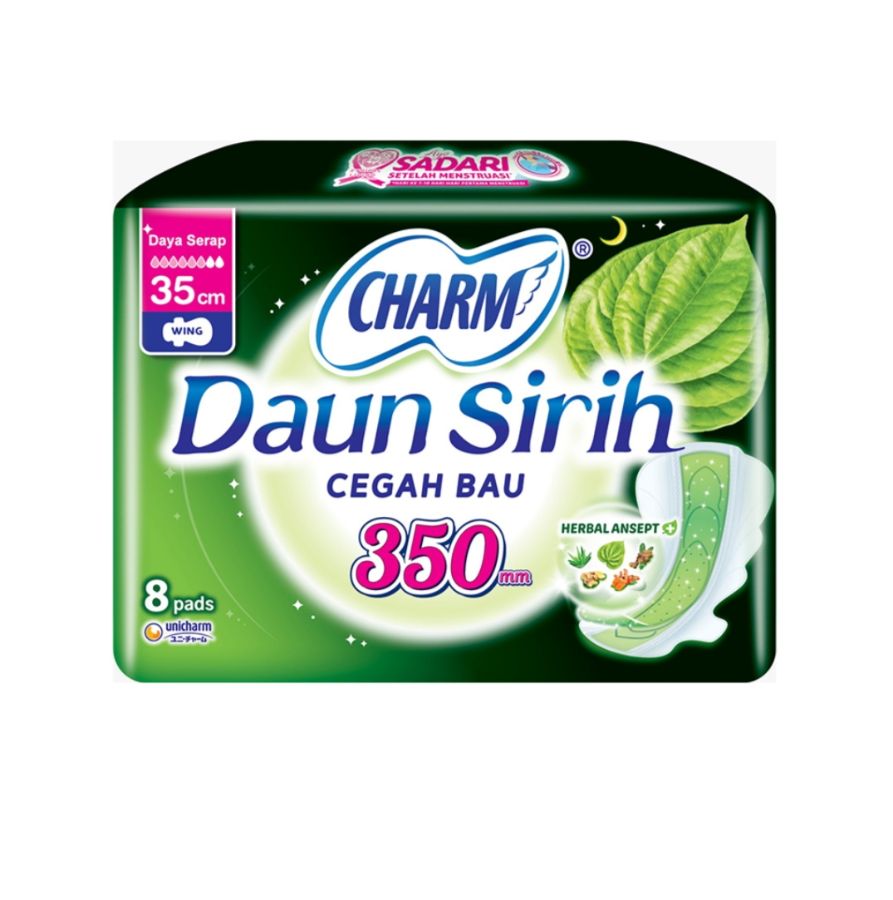 Charm daun sirih 35cm 8pd