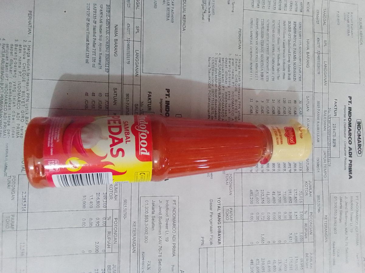 Saus pedas Indofood 135ml