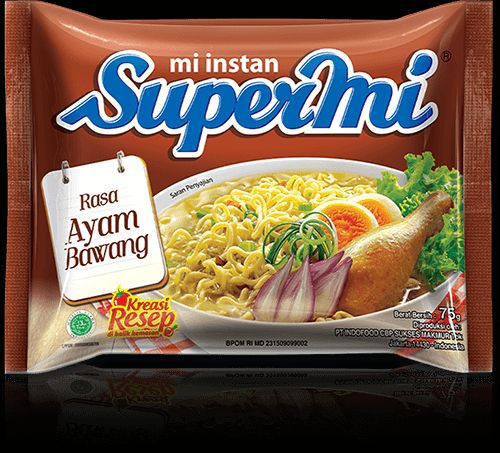 Supermi ayam bawang 