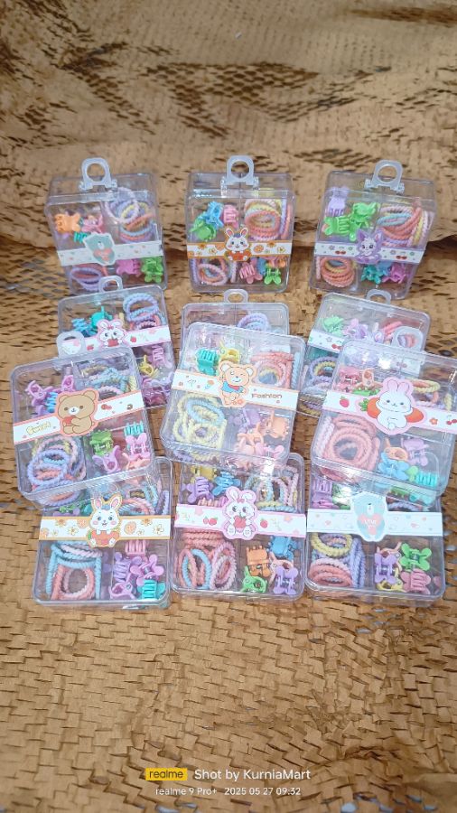 Kuncir mix mini  box kotak