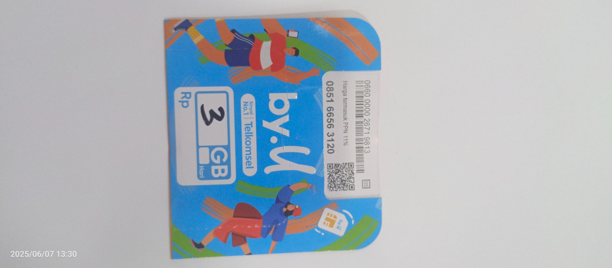 Kartu data tsel BYU 3gb 