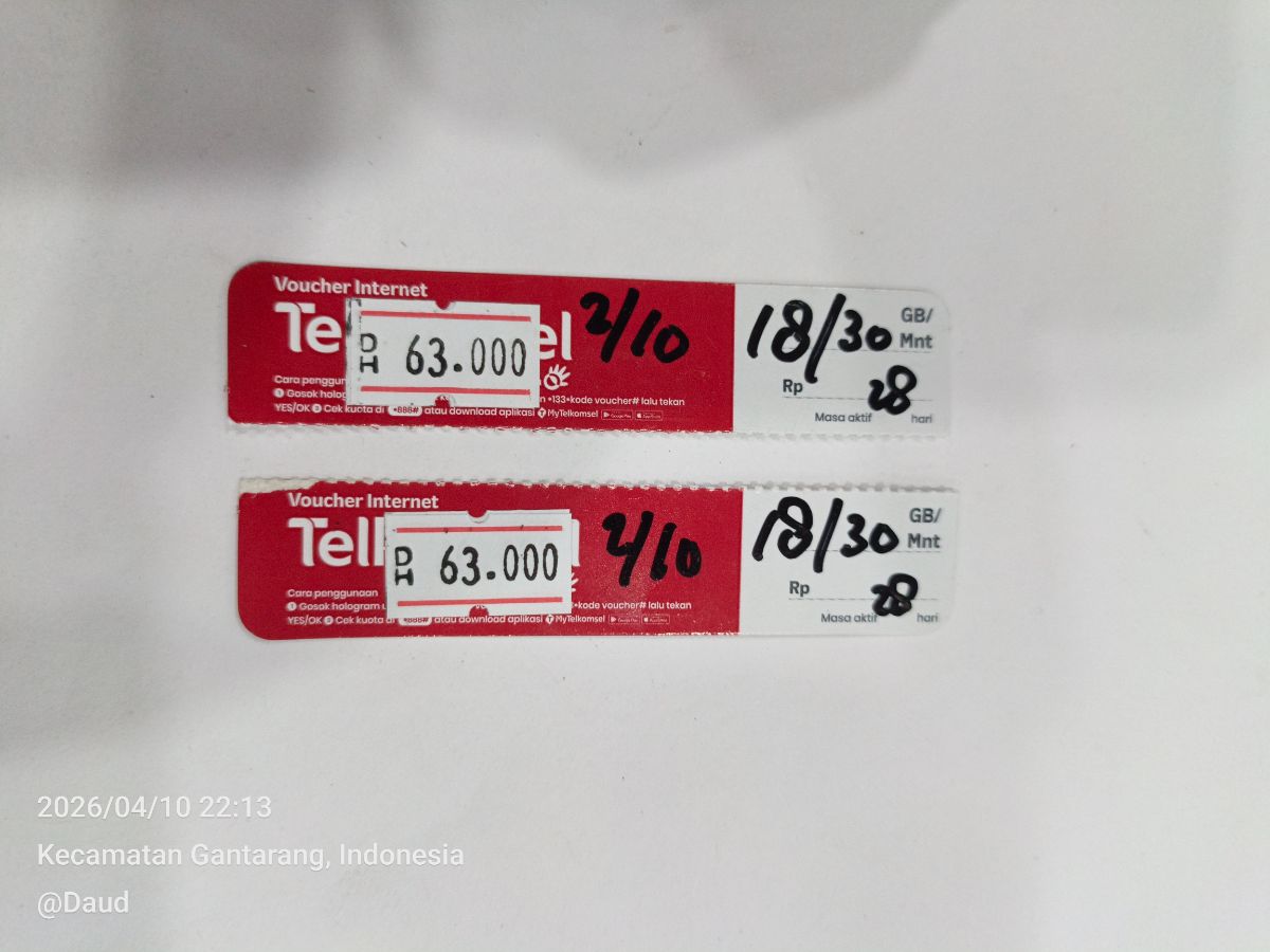 *Vocer data tsel 18gb 30hari
