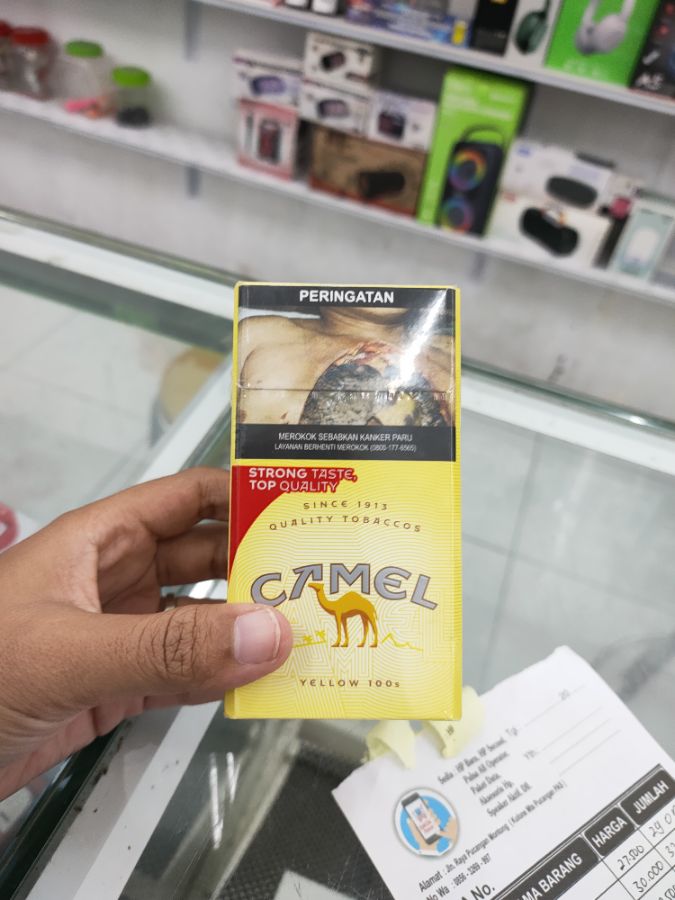 Rokok camel kuning long 20btg