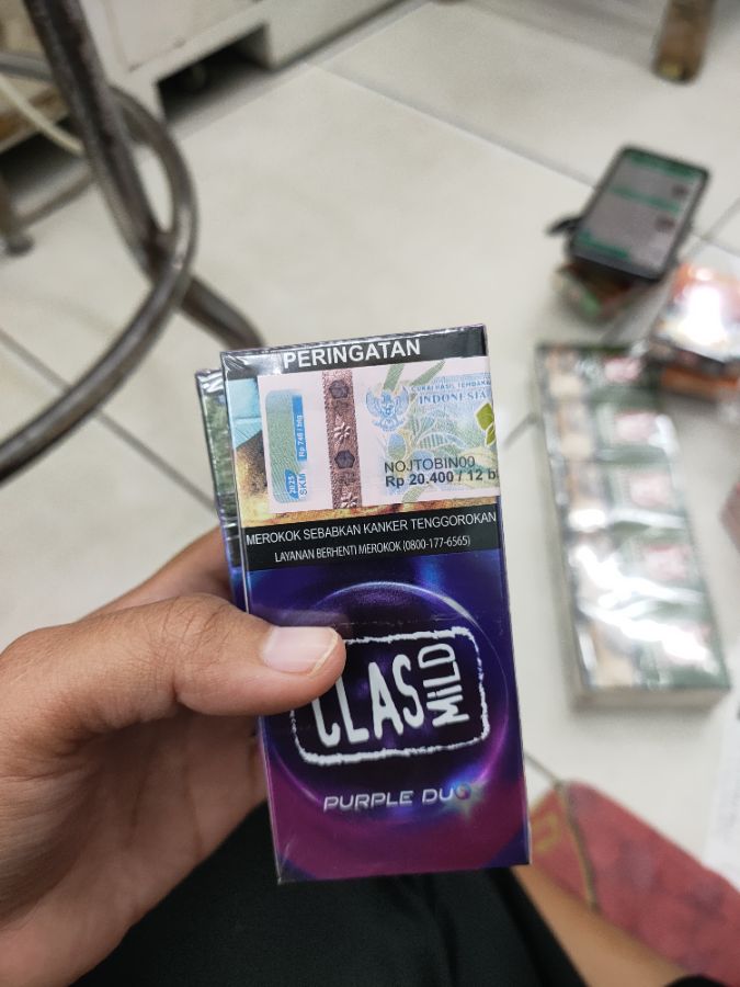 Rokok clasmild purple Du 12btg 