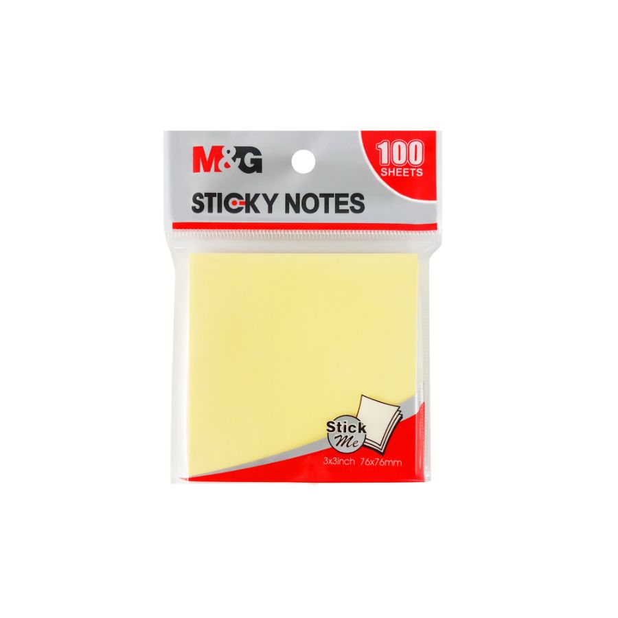 neon sticky notes M&G 3 x 3  inch (76 x 76 mm)