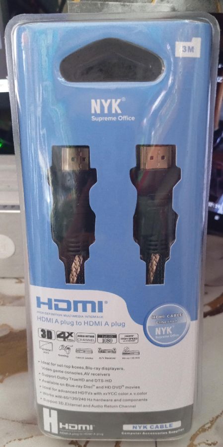 Nyk hdmi to hdmi 3m