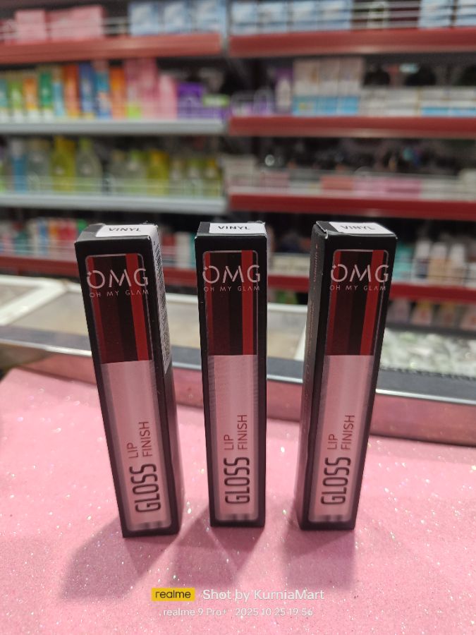 OMG lip gloss finish