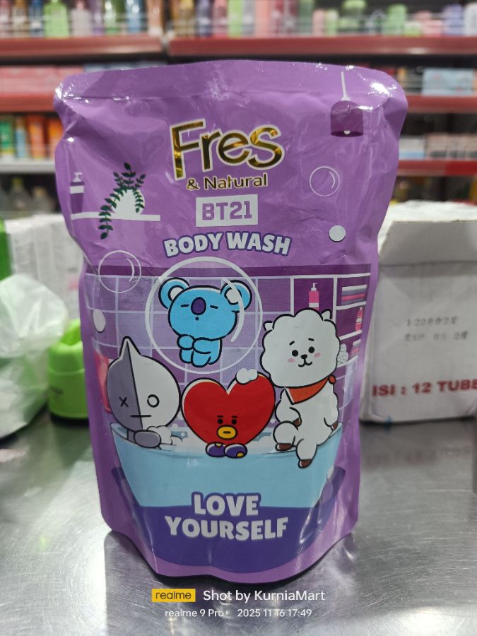 Fres body wash bt21 ungu