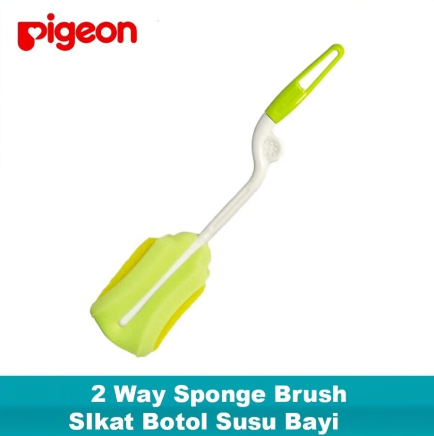 Sikat Botol Pigeon Hijau 2way Sponge Brush