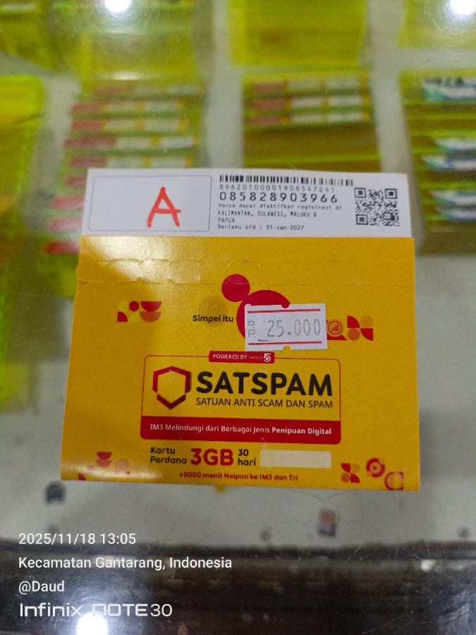 Kartu data 3gb aktif
