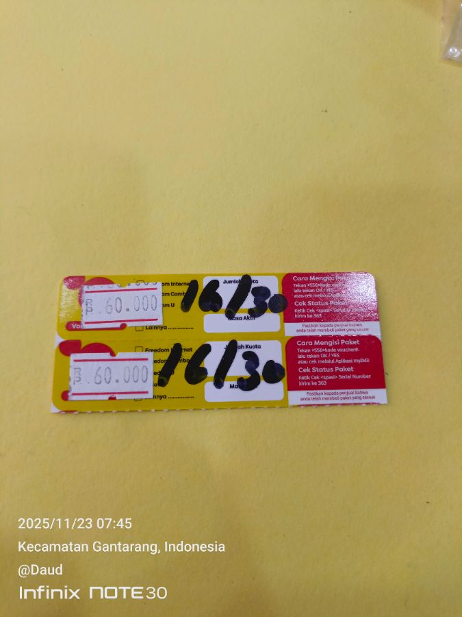 *voc data im3 16gb 30h