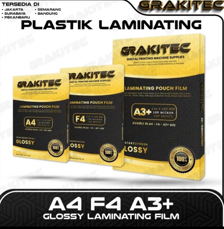 Plastik laminating A4 grakitec