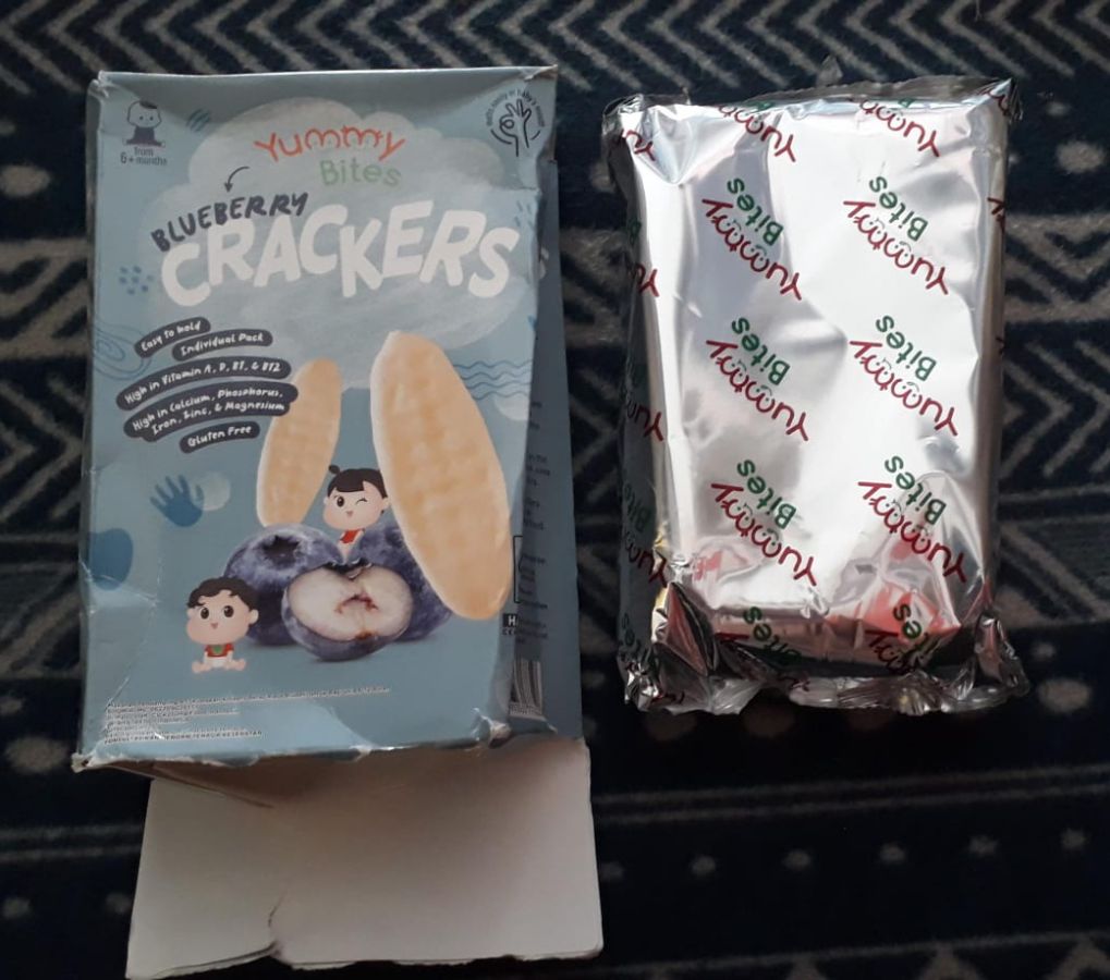 Yummy Bites Cracker Blueberry 25gr