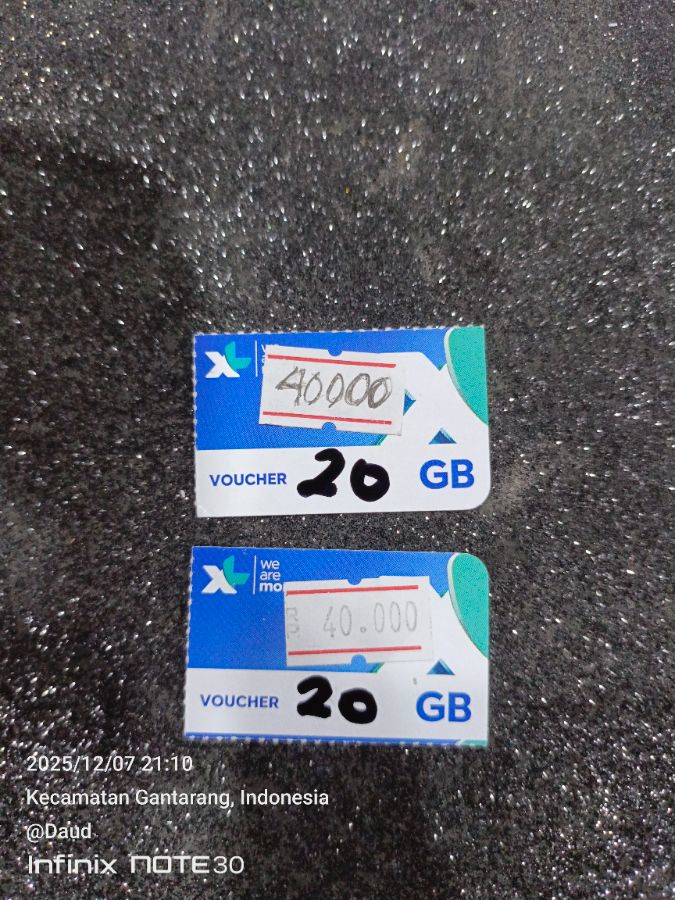 *Voc data xl 20gb 7hari