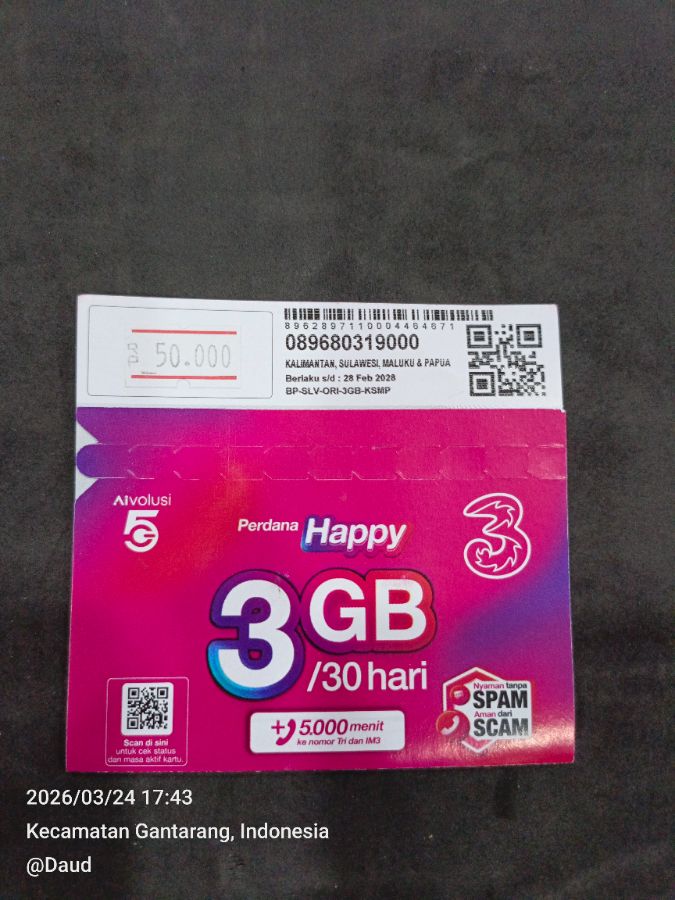 Kartu data tree 3gb 30hari