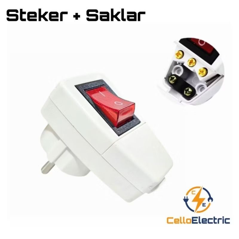 Steker saklar colokan