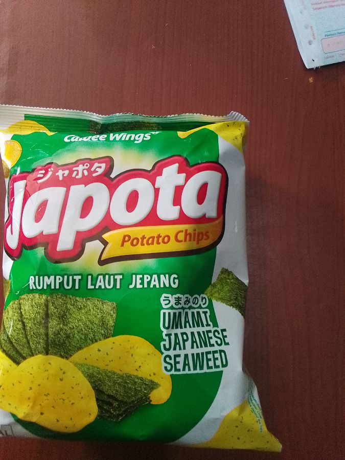 Japota Potato Chips Rumput Laut 68g